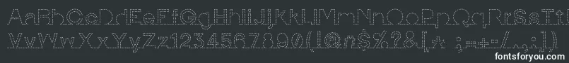 Saiba mais sobre a fonte IamonlinewithuDotted2 Fonte IamonlinewithuDotted2 – fontes brancas em um fundo preto