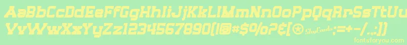 Подробнее о шрифте SfBigWhiskeyBold Шрифт SfBigWhiskeyBold – жёлтые шрифты на зелёном фоне