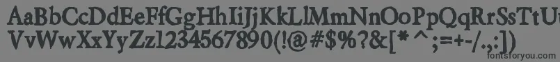 Шрифт Beryliumink – чёрные шрифты на сером фоне