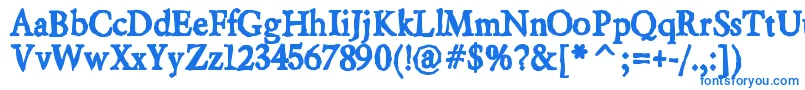 Beryliumink Font – Blue Fonts on White Background