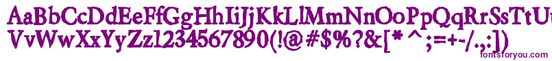 Beryliumink Font – Purple Fonts on White Background