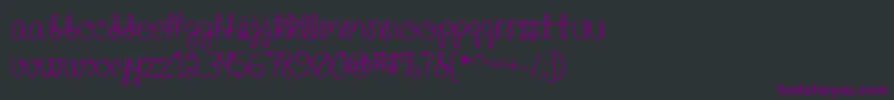 HappyBirthdayBabyBold Font – Purple Fonts on Black Background