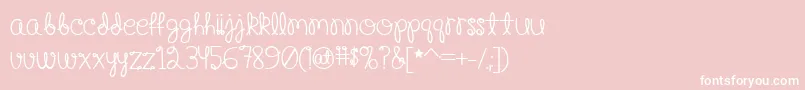 HappyBirthdayBabyBold Font – White Fonts on Pink Background