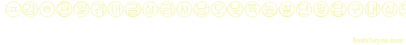 Bullets5korean Font – Yellow Fonts