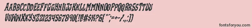 Blackgunkrotal Font – Black Fonts on Pink Background