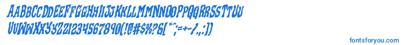 Blackgunkrotal Font – Blue Fonts on White Background