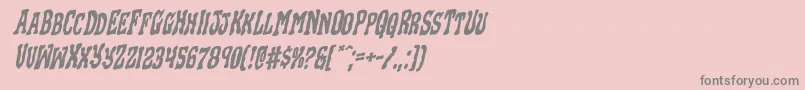 フォントBlackgunkrotal – ピンクの背景に灰色の文字