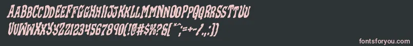 Blackgunkrotal Font – Pink Fonts on Black Background