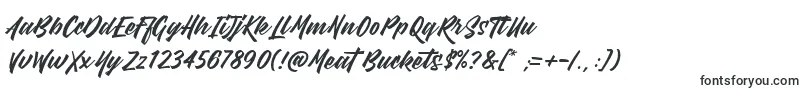 MeatBuckets-fontti – Erilaiset fontit