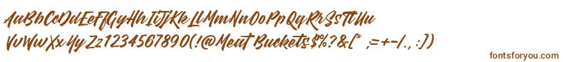 MeatBuckets Font – Brown Fonts