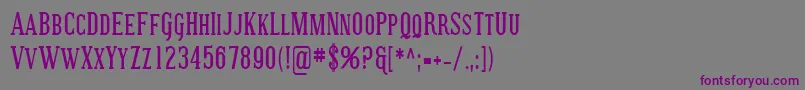 SfcovingtonsccondBold Font – Purple Fonts on Gray Background