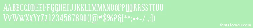 SfcovingtonsccondBold Font – White Fonts on Green Background