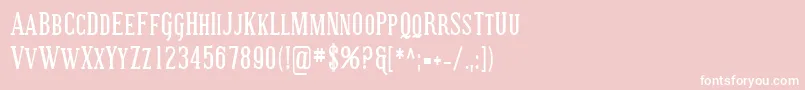 SfcovingtonsccondBold Font – White Fonts on Pink Background