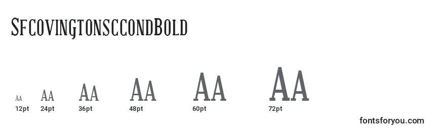 Размеры шрифта SfcovingtonsccondBold