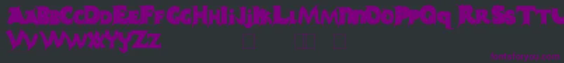 Casper Font – Purple Fonts on Black Background