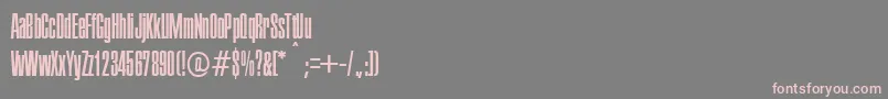 Executive-Schriftart – Rosa Schriften auf grauem Hintergrund