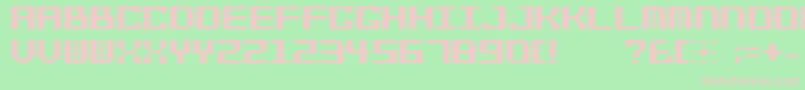 Bit Font – Pink Fonts on Green Background