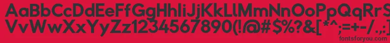 Rabbidhighwaysignii Font – Black Fonts on Red Background