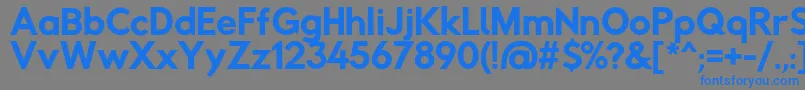 Rabbidhighwaysignii Font – Blue Fonts on Gray Background