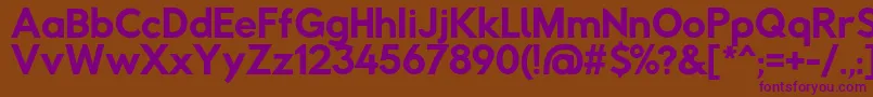 Rabbidhighwaysignii Font – Purple Fonts on Brown Background