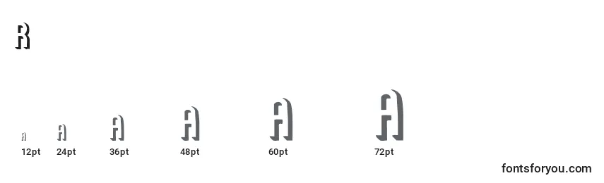 sizes of roundedrelief font, roundedrelief sizes