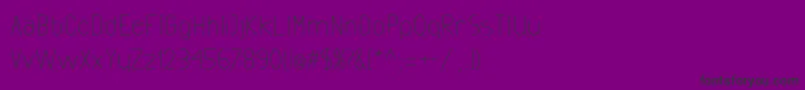 ExactaMedium Font – Black Fonts on Purple Background