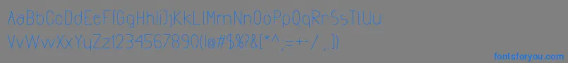 ExactaMedium Font – Blue Fonts on Gray Background