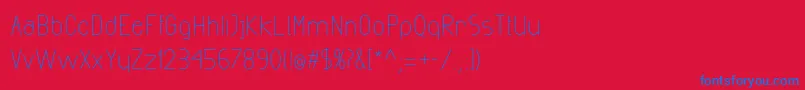 ExactaMedium Font – Blue Fonts on Red Background