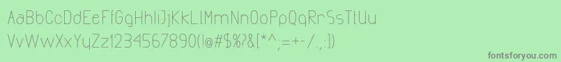 ExactaMedium Font – Gray Fonts on Green Background