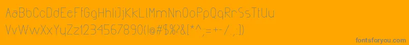 ExactaMedium Font – Gray Fonts on Orange Background