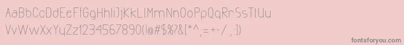 ExactaMedium Font – Gray Fonts on Pink Background
