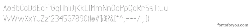 ExactaMedium Font – Gray Fonts on White Background