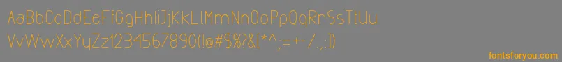 ExactaMedium Font – Orange Fonts on Gray Background