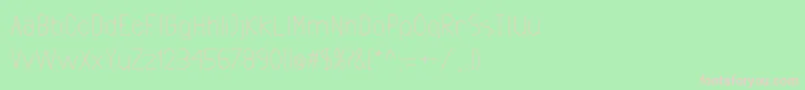 ExactaMedium Font – Pink Fonts on Green Background