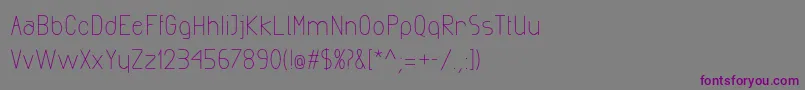 ExactaMedium Font – Purple Fonts on Gray Background