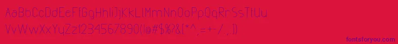 ExactaMedium Font – Purple Fonts on Red Background