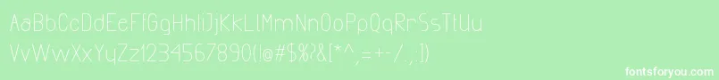 ExactaMedium Font – White Fonts on Green Background