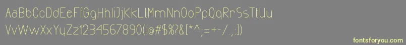 ExactaMedium Font – Yellow Fonts on Gray Background