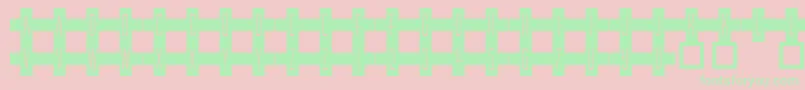101RedCross Font – Green Fonts on Pink Background
