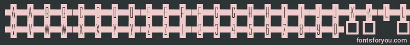 101RedCross Font – Pink Fonts on Black Background