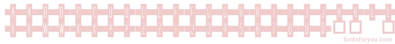 101RedCross Font – Pink Fonts on White Background