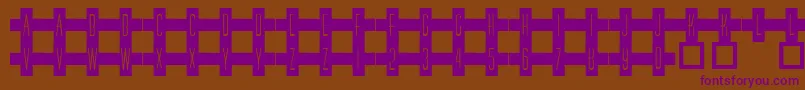 101RedCross Font – Purple Fonts on Brown Background