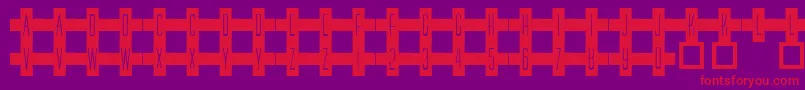 101RedCross Font – Red Fonts on Purple Background
