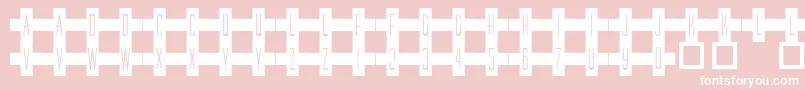 101RedCross Font – White Fonts on Pink Background