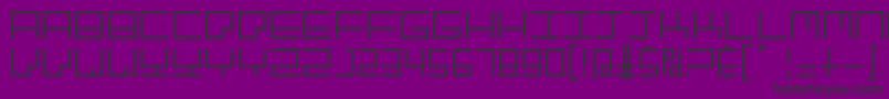 GranitepostmodernRegular Font – Black Fonts on Purple Background