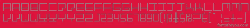 GranitepostmodernRegular Font – Gray Fonts on Red Background