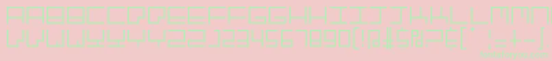 GranitepostmodernRegular Font – Green Fonts on Pink Background