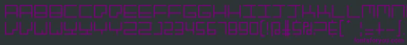 GranitepostmodernRegular-Schriftart – Violette Schriften auf schwarzem Hintergrund