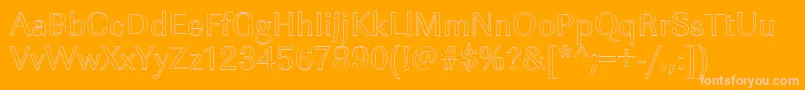Police ImperialouRegular – polices roses sur fond orange