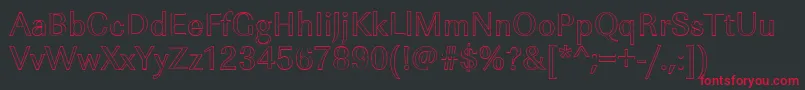 ImperialouRegular Font – Red Fonts on Black Background